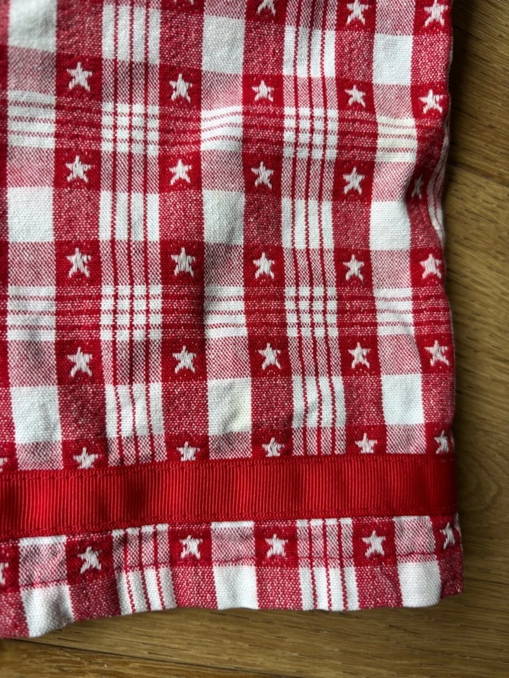 80’s OshKosh plaid Americana linen blend shorts girls 6x